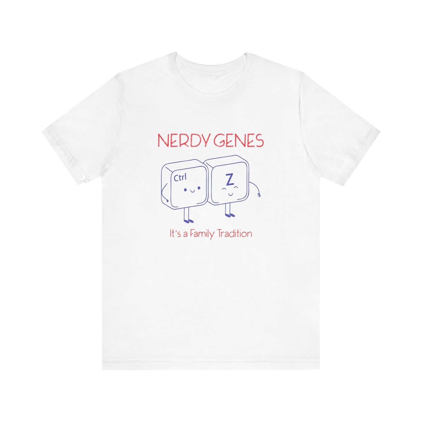 Nerdy Genes: It's a Family Tradition Ctrl Z Mom Nerd Shirt |Funny T Shirts for Women-Threads N Sips