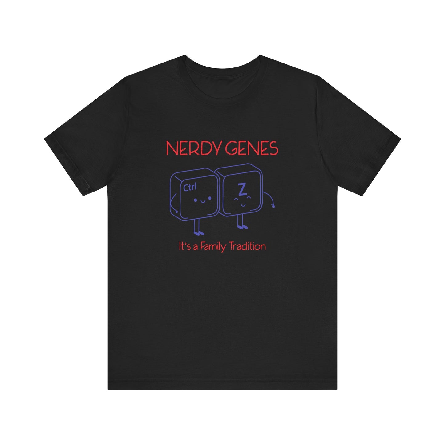 Nerdy Genes: It's a Family Tradition Ctrl Z Mom Nerd Shirt |Funny T Shirts for Women-Threads N Sips