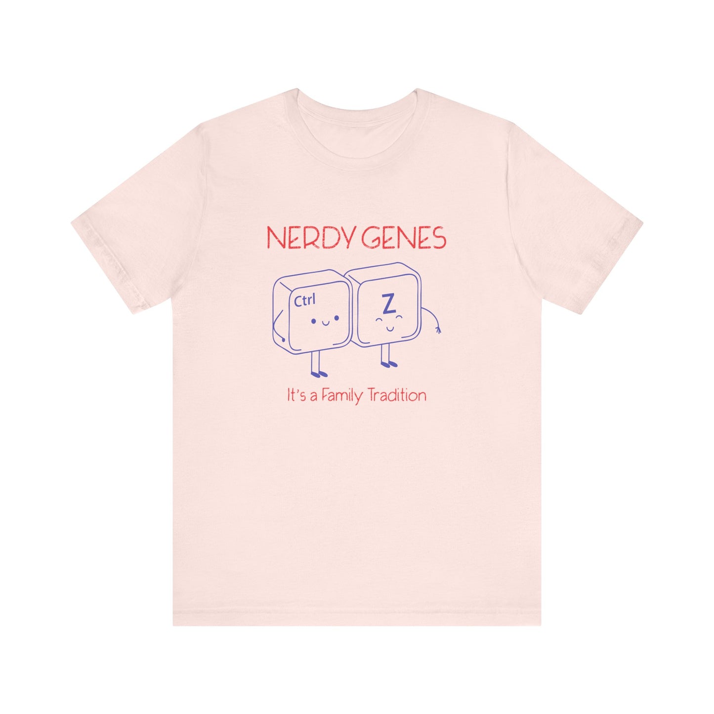 Nerdy Genes: It's a Family Tradition Ctrl Z Mom Nerd Shirt |Funny T Shirts for Women-Threads N Sips